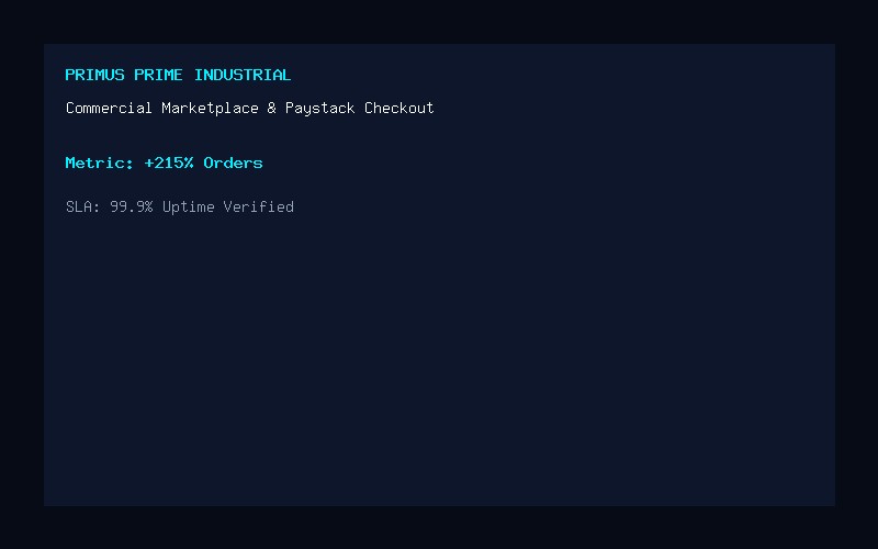 Primus Prime — Multi-Vendor Industrial E-commerce Hub
